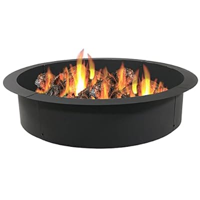 Sunnydaze 2mm Thick Steel Fire Pit Ring Insert - DIY Above or In-Ground Liner - 45-Inch Outer Diameter (39-Inch Inner Diameter)