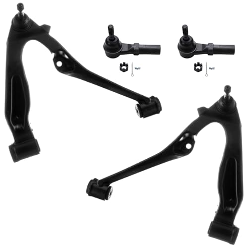 Image of Detroit Axle - Front End Kit for 2001-2004 Chevy Silverado 2500, 2001-2010 Silverado 2500 HD 3500 HD GMC Sierra 2500 2500HD 3500 3500HD 1500HD, Lower Control Arms w /Ball Joints Outer Tie Rods