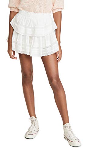 LOVESHACKFANCY Women's Ruffle Mini Skirt