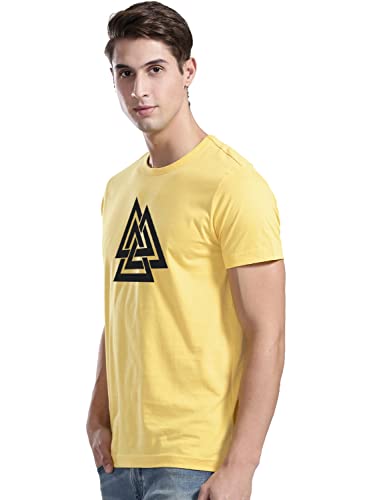 Image of ADRO 100% Cotton Lycra Tshirts for Men Combo Pack of 3 | Regular Fit | Printed T Shirt | Round Neck Half Sleeve| Mens Tshirts