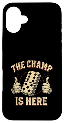 The Champ Is Here Dominoes King Domino Player �^�C�����D�� �X�}�z�P�[�X iPhone 16 Plus �p