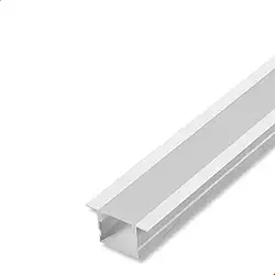 Perfil De Led Embutir Slim 15x10mm 2m P/Marcenaria Teto Branco
