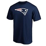 Outerstuff NFL Kids Youth 8-20 Official Team Color Polyester Performance Primary Logo Short Sleeve T-Shirt (New England Patriots Navy, 10-12)