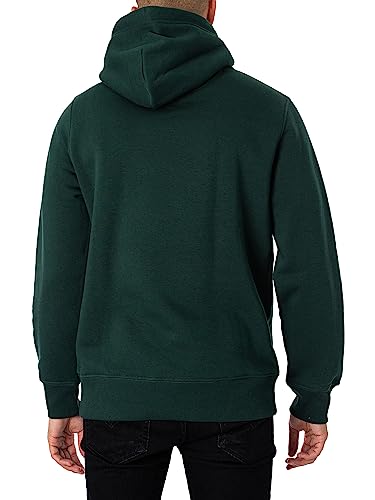GANT Herren Reg Shield Hoodie Kapuzenpullover, Tartan Green, S EU – Ansicht 3