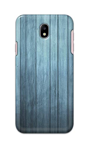 Image of Printed Hard Back Cover Case for Samsung Galaxy J7 Pro | Samsung Galaxy J7 2017 Back Cover (Wooden Blue) -1302