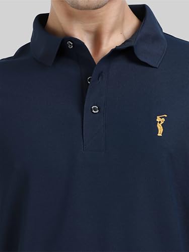 Image of STELLERS Men's Premium Regular Fit Polo T-Shirt's |Feather Touch Feel | Odour Resistant| Anti-Static| Wrinkle Free | Quick Dry | Stretchable | Lightweight | Sweat-Proof