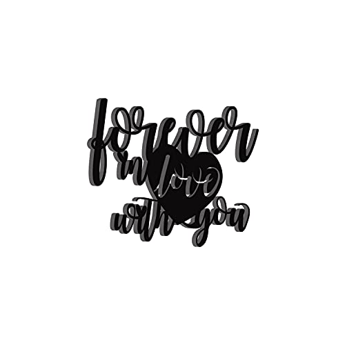 eCraftIndia Forever In Love With You Wooden Wall Decor for Living Room Bedroom| Home Wall Decor Item| Wall Art for Home Decor| Valentine Gift for Girlfriend Boyfriend Husband Wife Valentine Decoration 5 31iTqQLOBAS