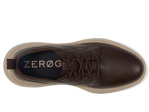 Cole Haan Mens Zerogrand Work from Anywhere Plain Toe Oxford, Dark Chocolate/Cobblestone, 10.5-M US