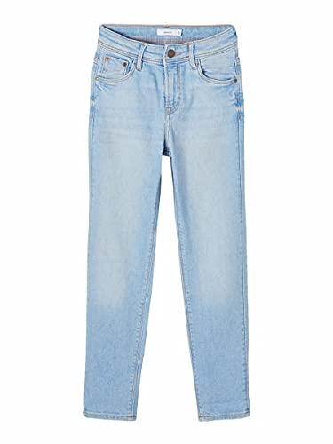 NAME IT Mädchen Klassische Jeans aus Bio-Baumwolle Light Blue Denim 128 – Ansicht 1