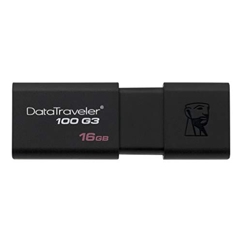 Image of Kingston 16GB USB 3.0 Black DataTraveler 100 G3 2 Pack DT100G3 /16GB-2P