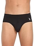 U.S. POLO ASSN. Mens AB001 Anti Microbial Micro Nylon Active Underwear Brief -Pack of 1 Black