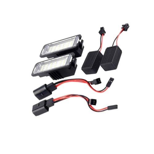 Éclairage plaque immatriculation LED pour voiture avec installation directe en lot de 6 pièces