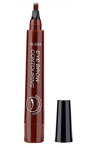 New Tattoo Eyebrow Pen 2pcs, Waterproof Eyebrow Pencil with a Micro-Fork Tip Applicator, Long Lasting Smudge-Proof Natural Looking Defined 24 hours for Eyes Makeup