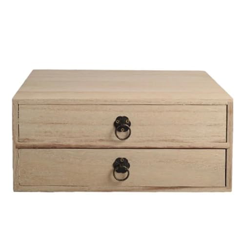 PASPRT Joyero para aretes, 1 unidad, caja de almacenamiento multiusos, caja organizadora de cajones de almacenamiento de escritorio, caja organizadora de aretes de madera, caja de joyería para anillos
