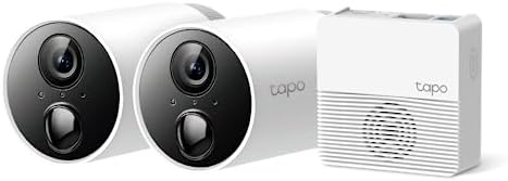 Tp-Link Tapo TP-Link Security WiFi Camera, Wireless, 1080P, Smart AI Detection and Notification, Two-Way Audio, SD Card Slot, IP65, Hub Included (Tapo C400S2)