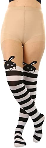 Image of ToBeInStyle Women's Cute Thigh High Printed Character Tights