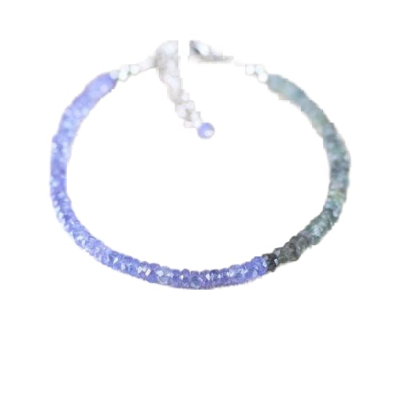 Bracelet tanzanite et aigue-marine pour sublimer vos tenues d'été