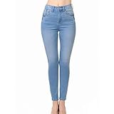 Little Vintage Girls Wax Women's Jeans Butt I Love You Push-Up Ankle Length Skinny Whiskers 1 Button 26" Inseam