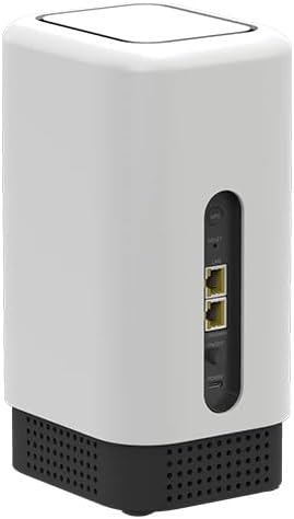 Rear view of the EE Smart 5G Hub 2 HH20C WiFi Router showing two Ethernet ports and other connections.