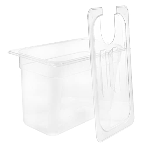 KICHOUSE 6l Slow Cooker Container Small Sous Vide Cooker Box Lid Storage Case for Family