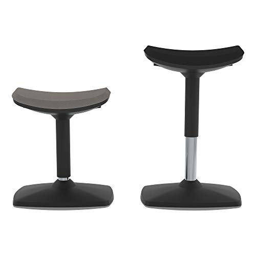 Image of Learniture Adjustable-Height Active Motion Stool w /Saddle Seat - Flexible Seating for School Classroom, Office or Home - Black (LNT-NUS500-BK-SO)