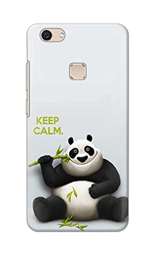 Image of PRINTFIDAA� Printed Hard Back Cover Case for Vivo V7+ | Vivo V7 Plus | Vivo Z10 Back Cover (Cartoon Panda) -2808