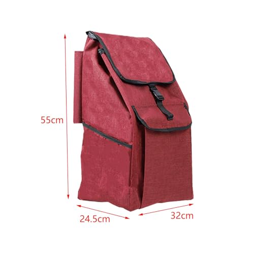 Colcolo Einkaufstrolley-Ersatztasche, Einkaufswagen-Tasche, Oxford-Stoff, verdickte Trolley-Tasche, Handwagen-Tasche für Heimgebrauchswagen, C – Bild 5