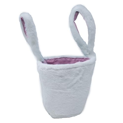Image of Easter Bunny Plush Basket - Pink