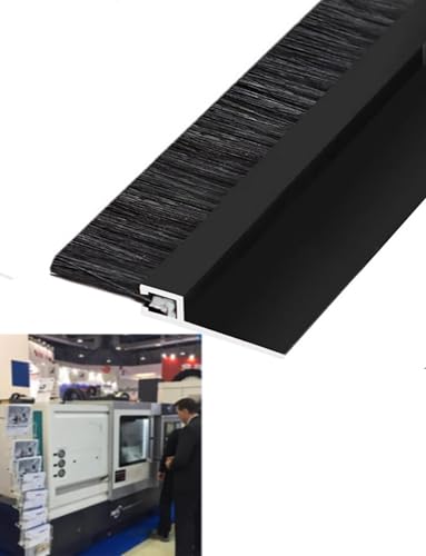 F-Slot Aluminum Channel Brush Strip - Industrial Nylon Bristle Seal for CNC Routers, Machine Enclosures & Edge Protection (W 2.7 x L 28cm)