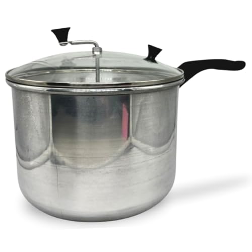 Panela Pipoqueira Nº 20 Alumínio Polido com Tampa de Vidro 4 Litros – Praticidade e Qualidade!