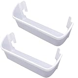 2 Pack 240323001 White Refrigerator Replacement Door Bin Side Shelf for Frigidaire Electrolux, Repalce 240323007, 890954, AP2115741, AH429724, EA429724, PS429724.