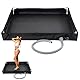 DINSONG Tragbare Duschwanne, 2 In 1 Faltbare Camping Dusche Basis Mit Abflussrohr, Outdoor-Faltduschabtrennung, wasserdichte Zeltmarkise unten für Haustierbad, Camping, Reisen