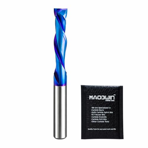 Compression End Mill 1/4 Shank Solid Carbide for CNC Woodworking