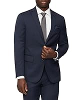 Van Heusen Men's Wool Nailhead Suit Jacket, Navy, 116 REG