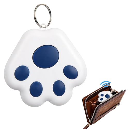 Dispositivo antipérdidas: Mini GPS para perros con forma de garra de gato - Localizador de gatos para perros, localizador de llaves inalámbrico en tiempo real, sensor de alarma portátil para mascotas
