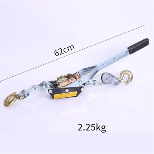 Tensor manual de cuerda de 2 toneladas con doble gancho miniatura 3