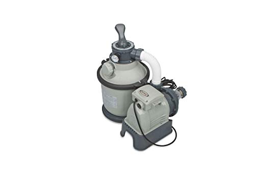 Intex Krystal Clear Sand Filter Pump for Above Ground Pools, 1200 GPH Pump Flow Rate, 110-120V with GFCI