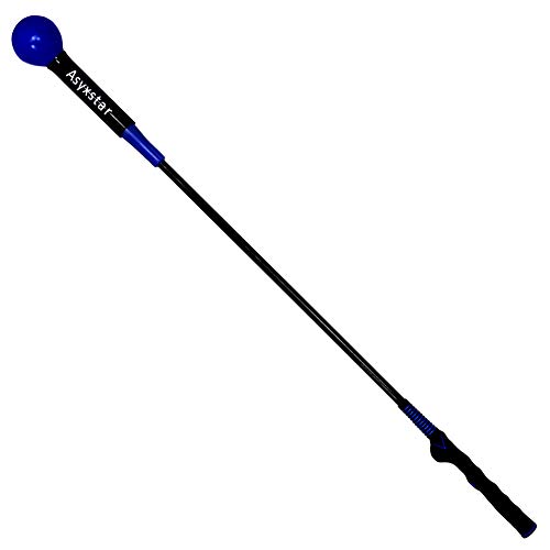 Asyxstar Golf Swing Trainer Aid - Power Flex Golf Swing Training aid for Strength and Tempo Golf Warm Up Stick