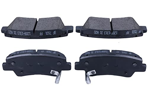 Image of Ceramic Rear Brake Pad D898 Set Replacement for Select Hyundai Sonata Kia Optima Soul Elantra Azera Accent Amanti Hardware Fit Included