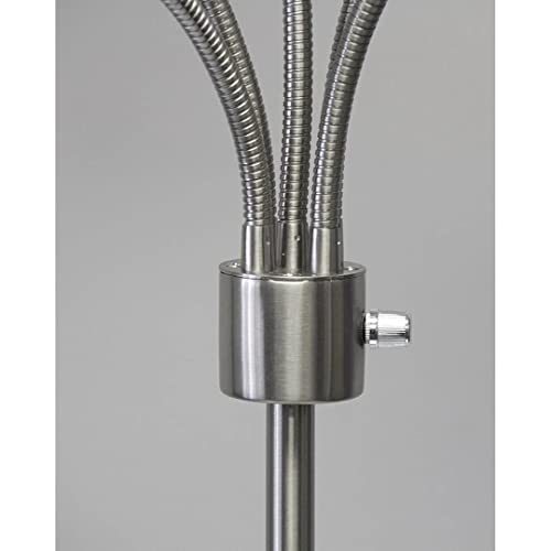 Adesso 7205-22 Multi-White Shade Floor Lamp, Adjustable Gooseneck Arms thumb #12