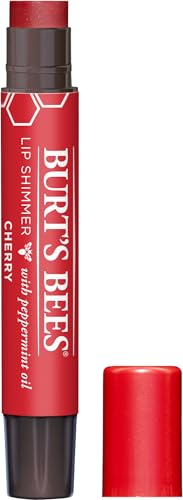 Burt's Bees 100% Natural Moisturising Lip Shimmer, Cherry - 1 Tube 1 Count (Pack of 1)