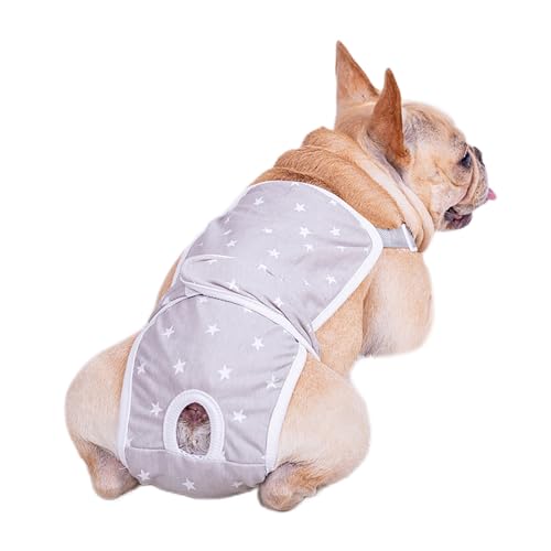 Uqezagpa 調節可能な犬用サスペンダー、女の子用おむつ、生理用ショーツ、犬用生理用パンツ、小さな子犬用生理用ブリーフ、ショーツ