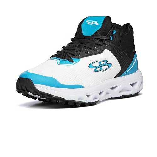 Boombah Victor Pureknit Men's Turf Mid - Stance - Black/Columbia/White - Size 8