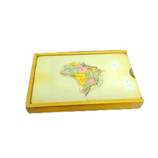 Estojo Vintage Antigo Madeira Escolar Colecionável 20x12x3cm