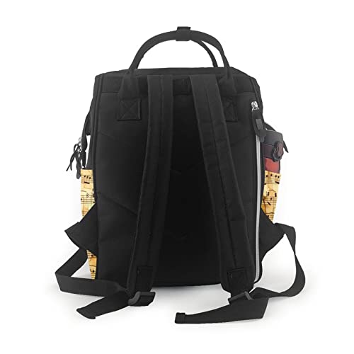 Sac à dos à langer de voyage noir grand format anti-stress - 3