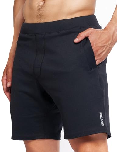 YOGA CROW Men's Swerve Yoga Training Shorts w/Non-Restrictive Inner Liner - 7' Inseam, Workout, Gym,...