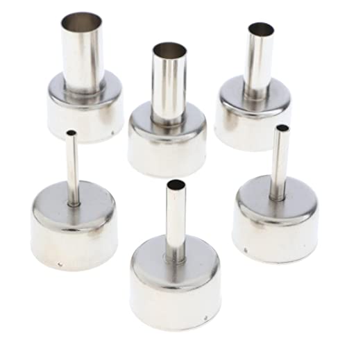 Image of CALANDIS 6 Pack Universal 858 Heat Gun Nozzle Hot Air Desoldering Station Gun Mouth
