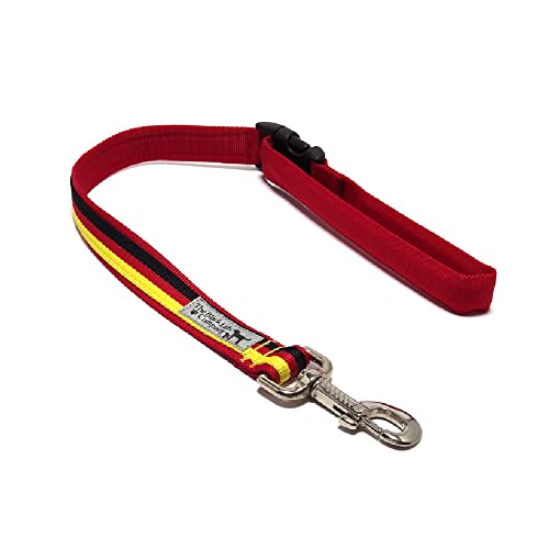 ザ・ブラックラブカンパニー ショートリード Lサイズ (60cm) / ジャーマン/レッド/中〜大型犬用 クッション入りで手に優しい短引き 犬グッズ専門店 オリジナル 国産