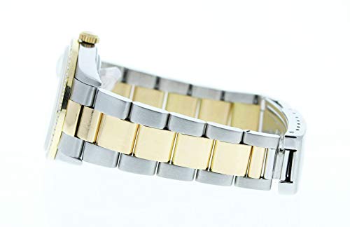 Rolex Men's Datejust Model 16233 Steel & 18k Gold Oyster Band Blue Stick Dial & Custom Diamond Bezel (Certified Preowned)2