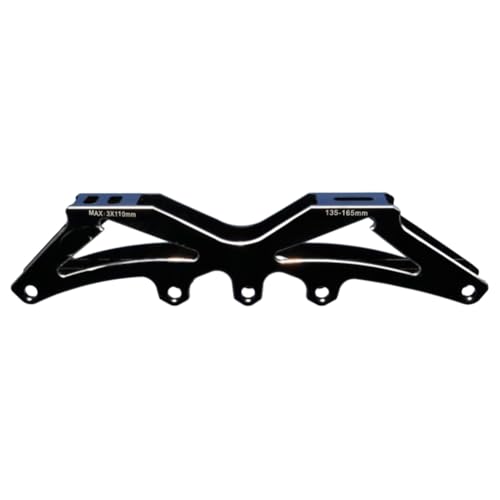 Base de aluminio para patines en línea de velocidad con soporte robusto de 4 ruedas 2